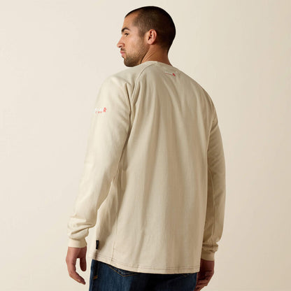 Ariat FR Work Crew Long Sleeve Tee Sand