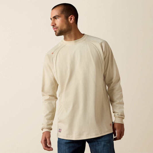 Ariat FR Work Crew Long Sleeve Tee Sand