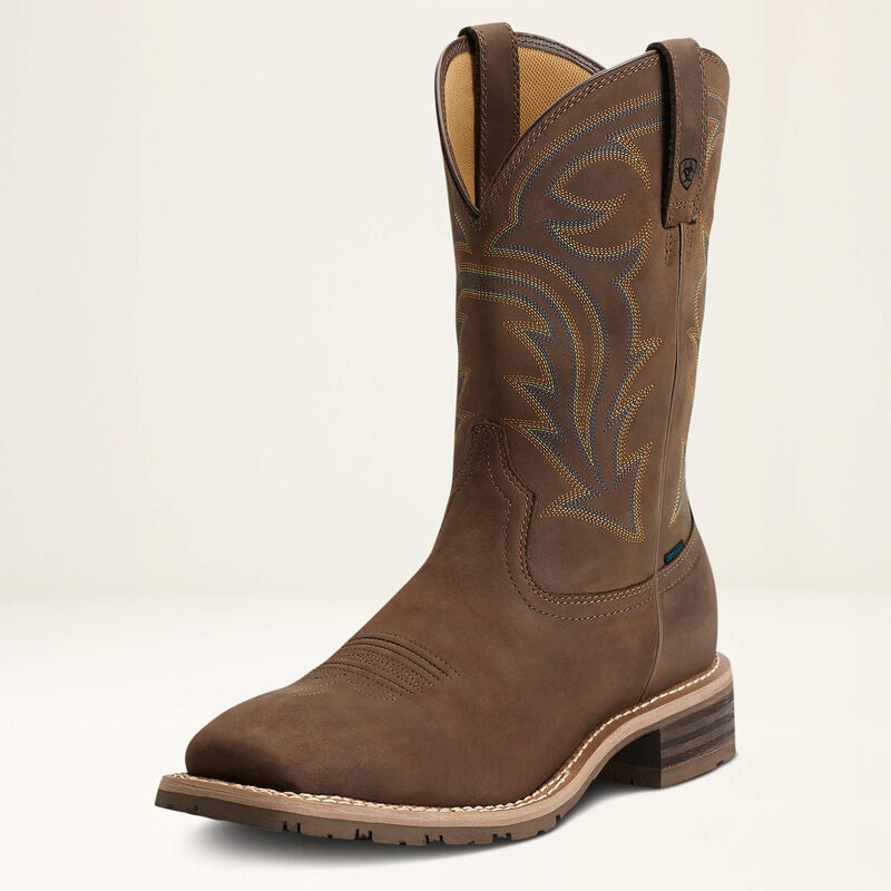 Ariat Hybrid Rancher Oily Distressed Brown Waterproof