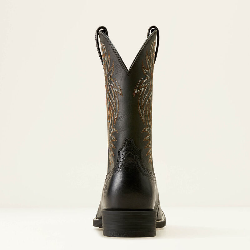 Ariat Sport Wide Square Toe Black Deertan