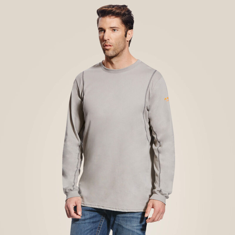 Ariat Long Sleeve FR AC Crew Silver Fox