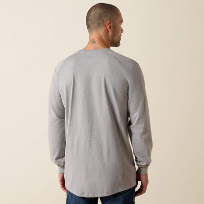 Ariat Long Sleeve FR Air Crew Silver Fox Heather