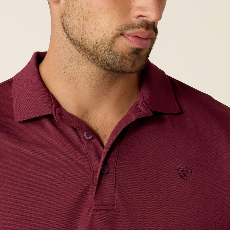 Ariat Mens Tek Polo Maron