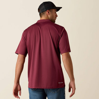 Ariat Mens Tek Polo Maron