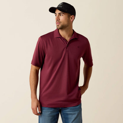 Ariat Mens Tek Polo Maron