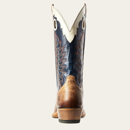 Ariat Real Deal Wide Square Toe Cowboy Boot Dusted Wheat