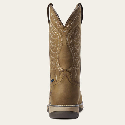 Ariat Anthem Distressed Brown Square Toe Composite Toe Waterproof EH