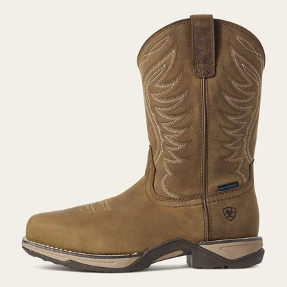 Ariat Anthem Distressed Brown Square Toe Composite Toe Waterproof EH