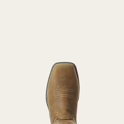 Ariat Anthem Distressed Brown Square Toe Composite Toe Waterproof EH