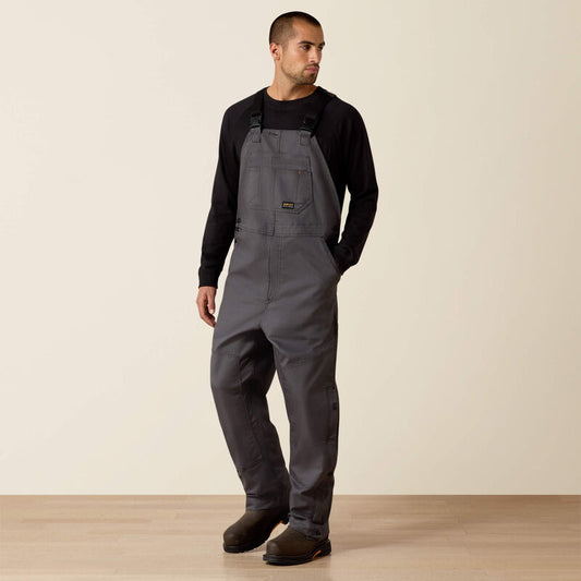 Ariat Rebar Dura Canvas Unlined Bib Grey