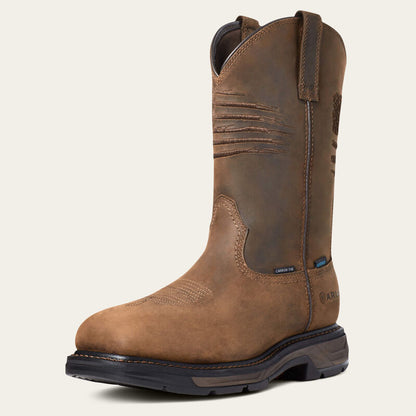 Ariat Workhog XT Patriot Distressed Brown Composite Toe Waterproof EH