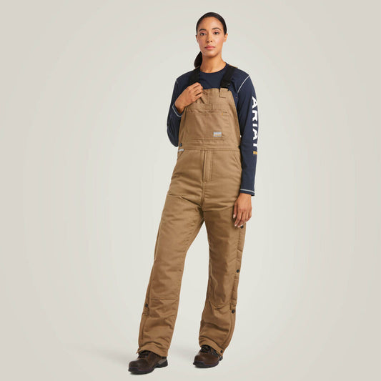 Ariat Rebar Duracanvas Insulated Bib Field Khaki