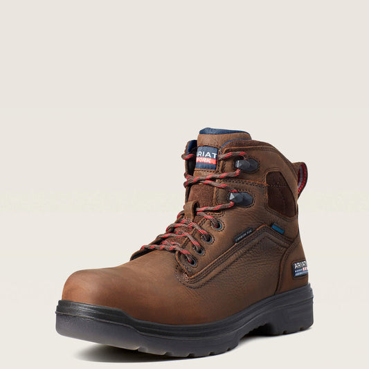 Ariat USA Made Turbo Dark Brown Composite Toe Waterproof EH