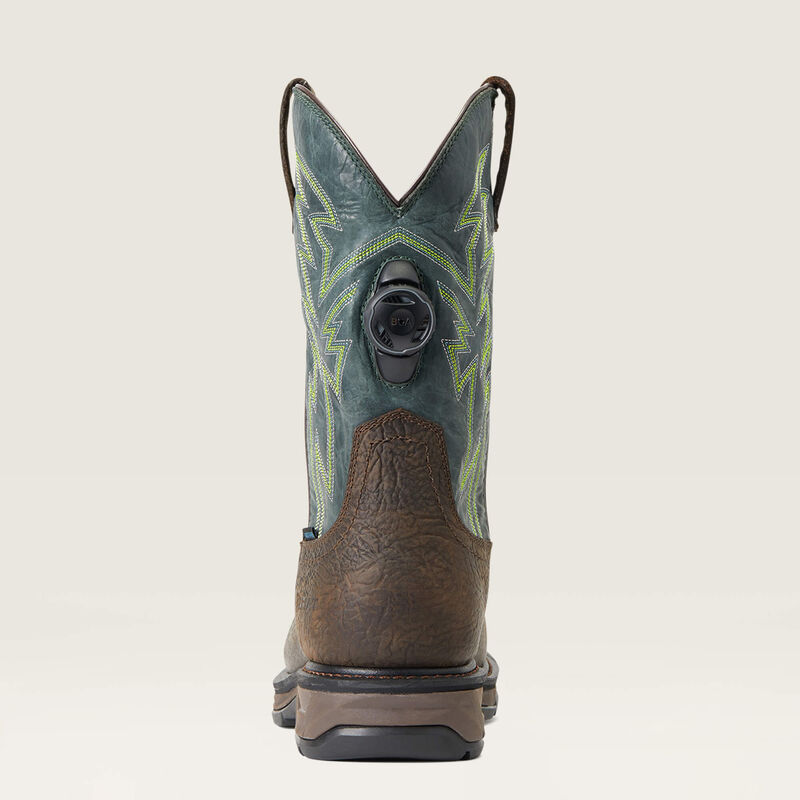 Ariat Workhog XT BOA Bruin Brown/Dark Forest Composite Toe Waterproof EH