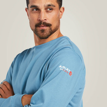 Ariat Long Sleeve FR AC Crew Steel Blue