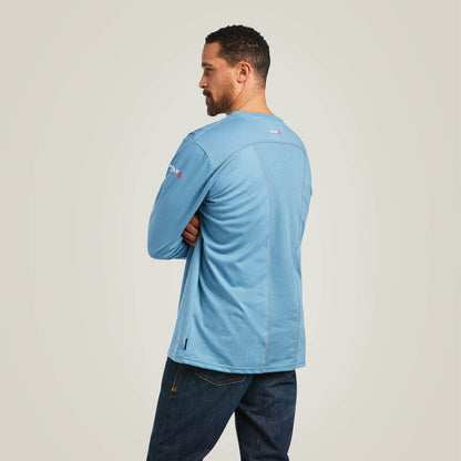 Ariat Long Sleeve FR AC Crew Steel Blue