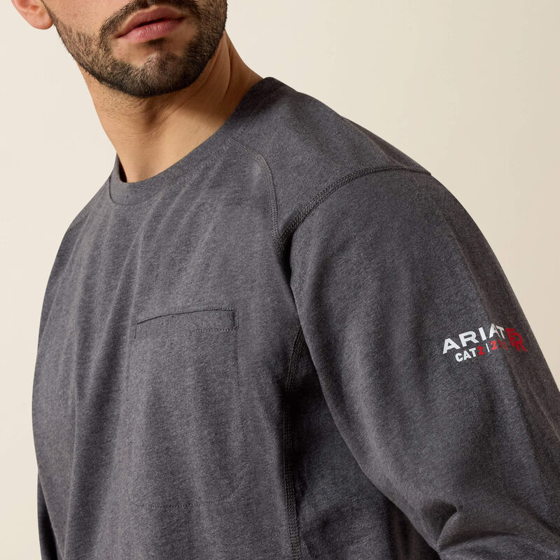 Ariat FR Life on the Line Long Sleeve Shirt Charcoal Heather