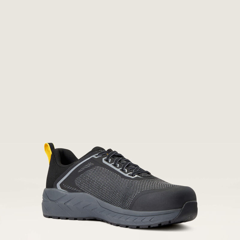 Ariat Outpace Charcoal/Blazing Yellow Composite Toe SD