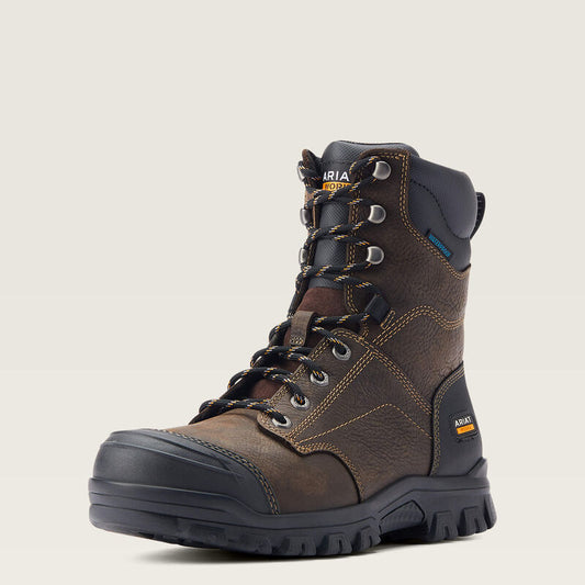 Ariat Treadfast 8" Dark Brown Waterproof EH