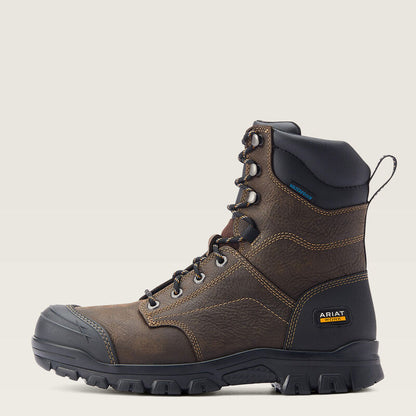 Ariat Treadfast 8" Dark Brown Waterproof EH