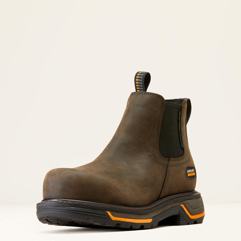 Ariat Big Rig Chelsea Iron Coffee Composite Toe Waterproof EH