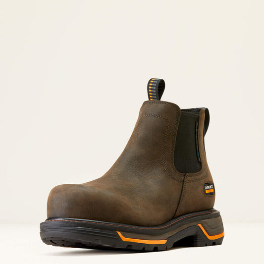 Ariat Big Rig Chelsea Iron Coffee Composite Toe Waterproof EH