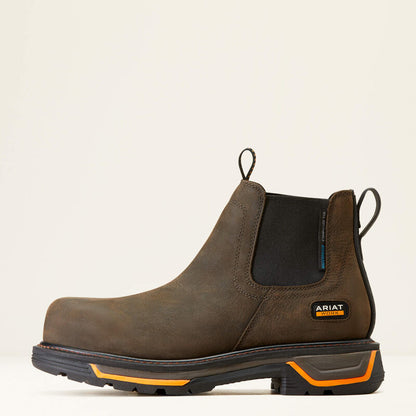 Ariat Big Rig Chelsea Iron Coffee Composite Toe Waterproof EH
