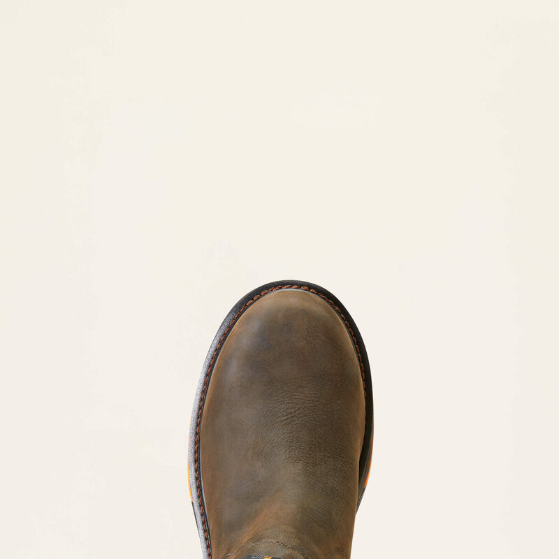 Ariat Big Rig Chelsea Iron Coffee Composite Toe Waterproof EH