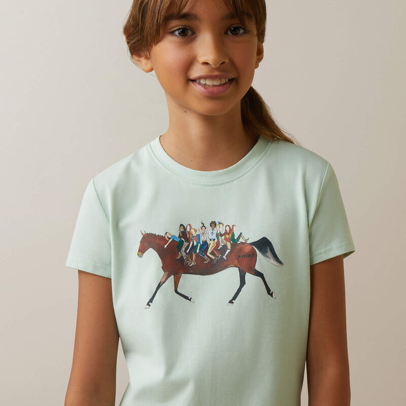 Ariat Kids Harmony Short Sleeve Aqua Foam