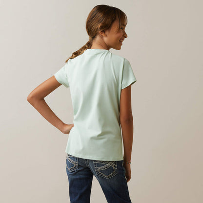 Ariat Kids Harmony Short Sleeve Aqua Foam