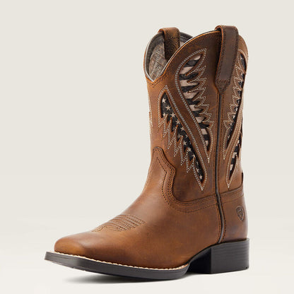 Ariat Kids Quickdraw Venttek Distressed Tan/Flag