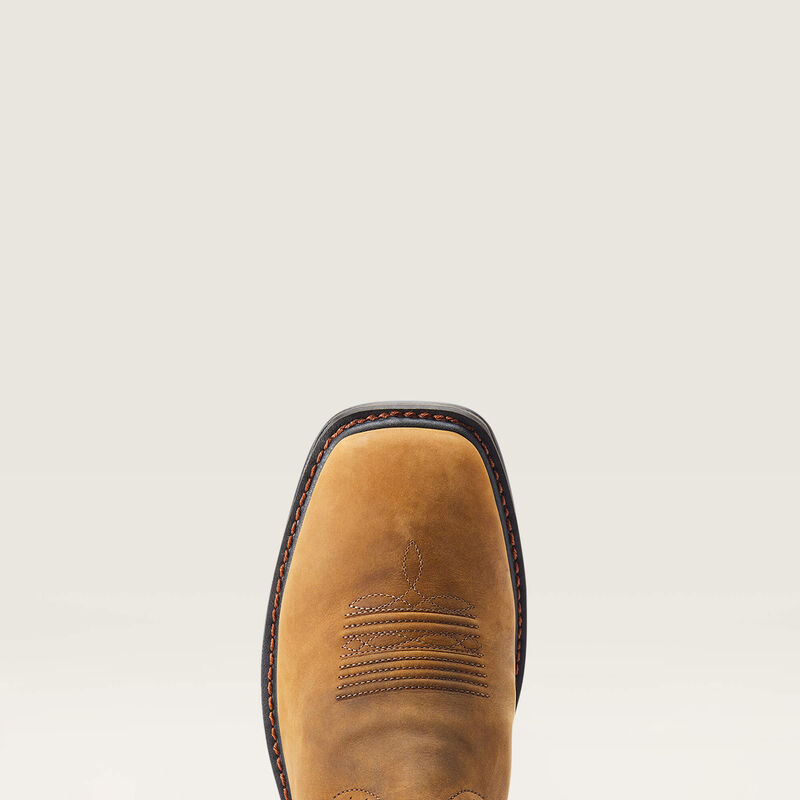 Ariat Sierra Shock Shield Waterproof Work Boot Distressed Brown