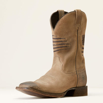 Ariat Circuit Patriot Burned Grey Roughout