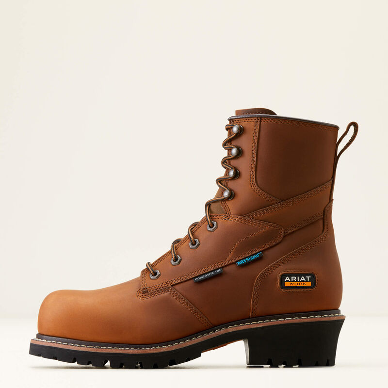 Ariat Logger Shock Shield Brown Composite Toe Waterproof EH