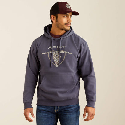 Ariat Longhorn Hoodie Odyssey Grey