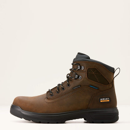 Ariat Turbo 6" Rich Brown CSA Waterproof Carbon Toe Waterproof Work Boot EH
