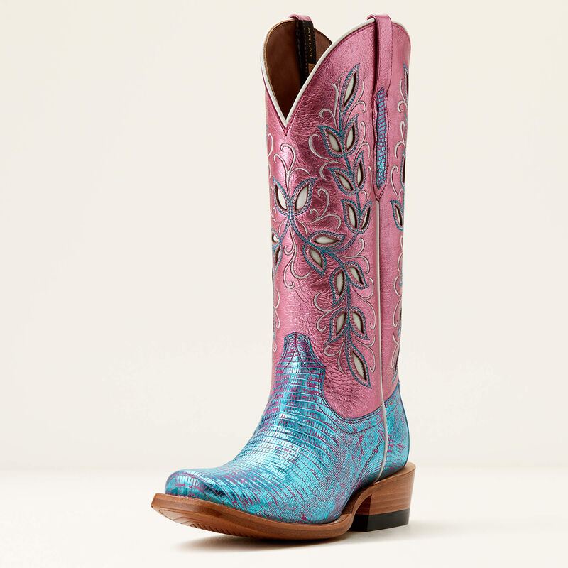 Ariat Futurity Silk Turquoise Shimmer Lizard