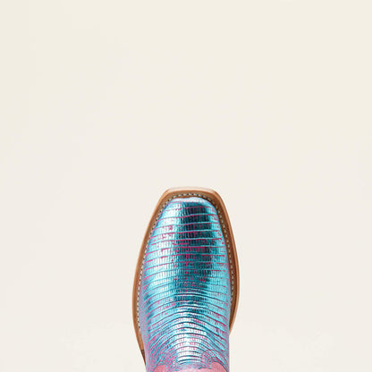 Ariat Futurity Silk Turquoise Shimmer Lizard