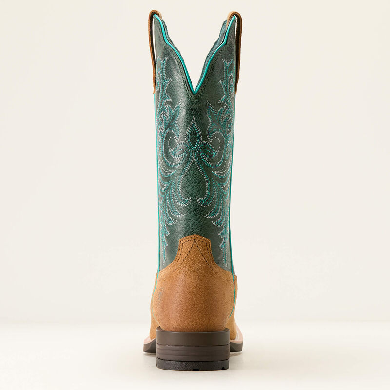 Ariat Hybrid Ranch Time Acorn Roughout / Teal