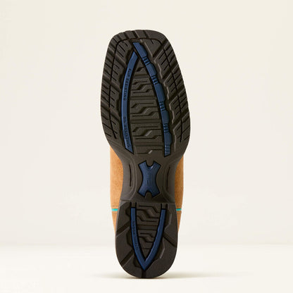 Ariat Hybrid Ranch Time Acorn Roughout / Teal