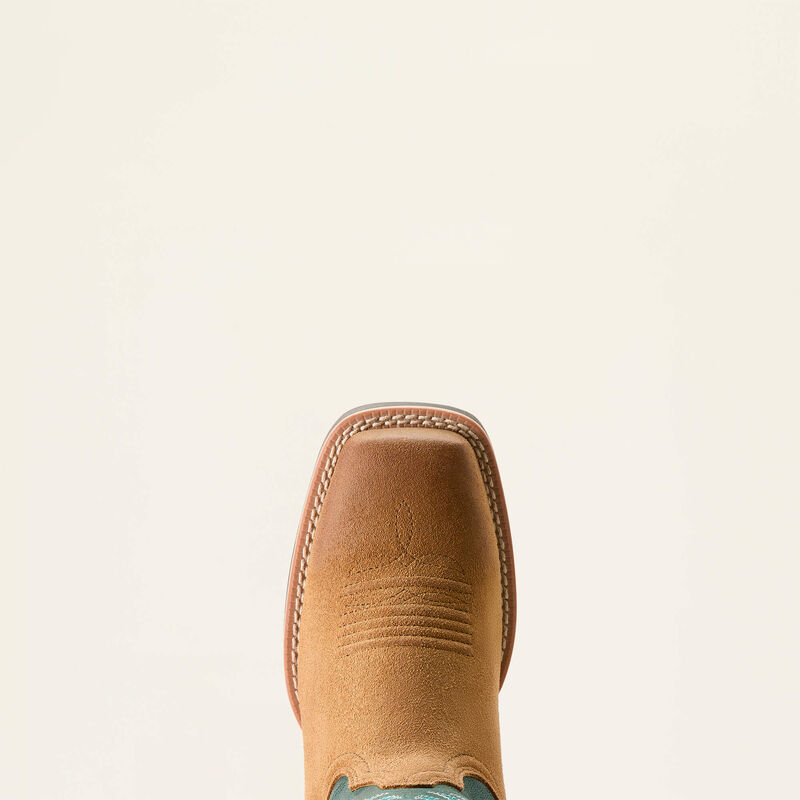 Ariat Hybrid Ranch Time Acorn Roughout / Teal