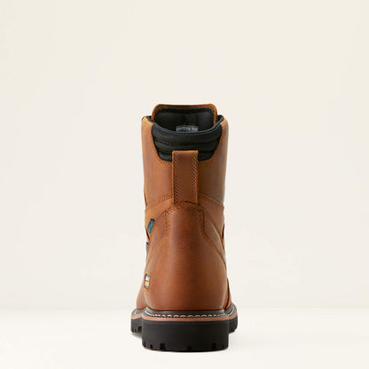 Ariat Longview Shock Shield 8" Brown Composite Toe Waterproof EH