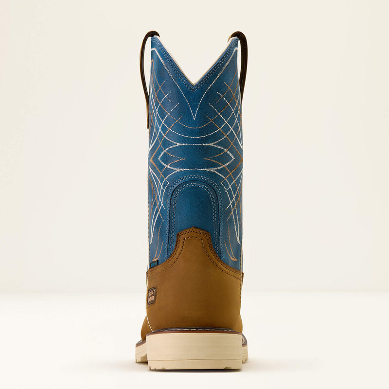 Ariat Activator Waterproof Steel Toe Work Boot Dusted Brown/Basin Blue