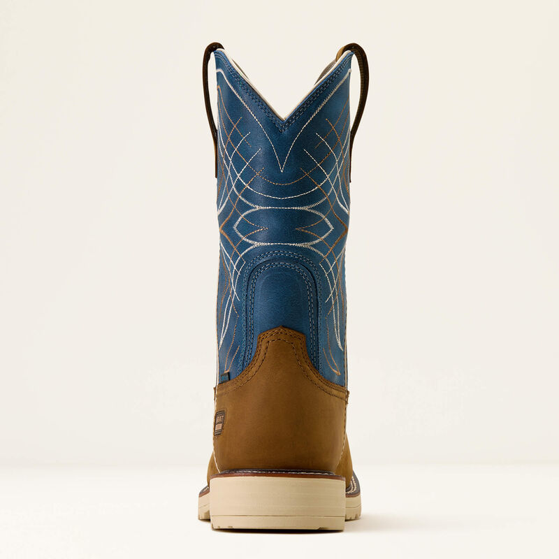 Ariat Activator Waterproof Work Boot Dusted Brown/Basin Blue