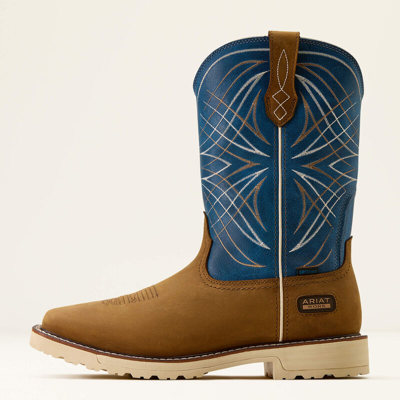 Ariat Activator Waterproof Work Boot Dusted Brown/Basin Blue