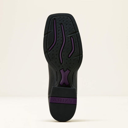 Ariat Round Up Wide Square Black Deertan