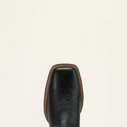 Ariat Round Up Wide Square Black Deertan