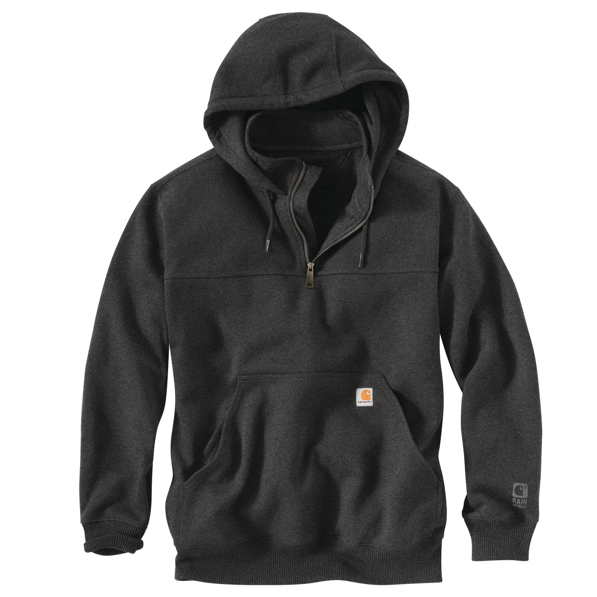 Carhartt Rain Defender Heavy Weight Quarter Zip Hoodie Carbon Heather