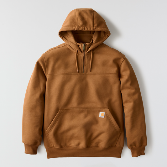 Carhartt Rain Defender Heavy Weight Quarter Zip Hoodie Carhartt Brown