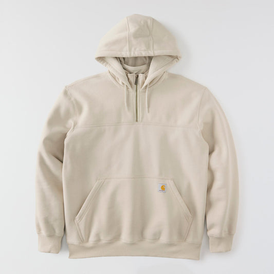 Carhartt Rain Defender Heavy Weight Quarter Zip Hoodie Cobblestone